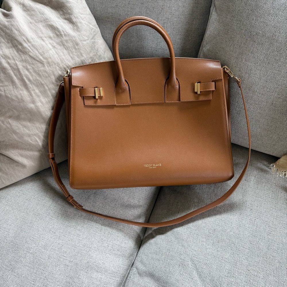 Teddy Blake Gigi Palmetto 15” Leather Handbag
